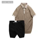 Set Bộ Nam - Áo Thun Nam Polo Cổ Bẻ Thêu Logo Đại Bàng Và Áo Thun Nam Polo Cổ Bẻ Thêu Logo Đại Bàng