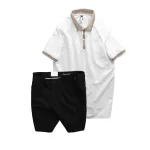 Set Bộ Nam - Áo Thun Nam Polo Cổ Bẻ Thêu Logo Đại Bàng Và Áo Thun Nam Polo Cổ Bẻ Thêu Logo Đại Bàng