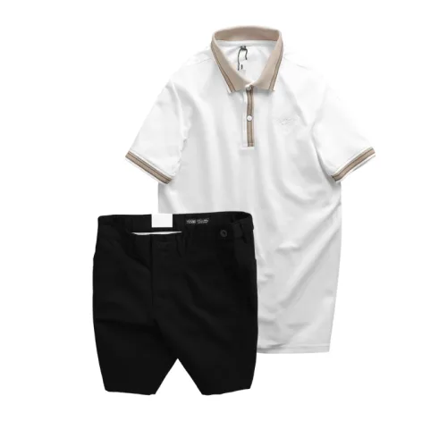Set Bộ Nam - Áo Thun Nam Polo Cổ Bẻ Thêu Logo Đại Bàng Và Áo Thun Nam Polo Cổ Bẻ Thêu Logo Đại Bàng