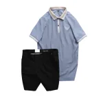 Set Bộ Nam - Áo Thun Nam Polo Cổ Bẻ Thêu Logo Đại Bàng Và Áo Thun Nam Polo Cổ Bẻ Thêu Logo Đại Bàng