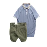 Set Bộ Nam - Áo Thun Nam Polo Cổ Bẻ Thêu Logo Đại Bàng Và Áo Thun Nam Polo Cổ Bẻ Thêu Logo Đại Bàng