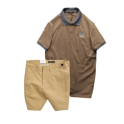 Set Bộ Nam Áo Thun Nam Polo Cổ Bẻ Thêu Logo R Style & Quần Short Kaki Co Giãn Phối Nút Cao Cấp (Có Size 36)