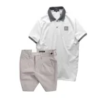 Set Bộ Nam Áo Thun Nam Polo Cổ Bẻ Thêu Logo R Style & Quần Short Kaki Co Giãn Phối Nút Cao Cấp (Có Size 36)