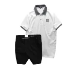 Set Bộ Nam Áo Thun Nam Polo Cổ Bẻ Thêu Logo R Style & Quần Short Kaki Co Giãn Phối Nút Cao Cấp (Có Size 36)