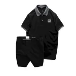 Set Bộ Nam Áo Thun Nam Polo Cổ Bẻ Thêu Logo R Style & Quần Short Kaki Co Giãn Phối Nút Cao Cấp (Có Size 36)
