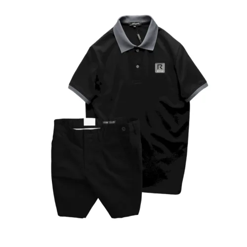 Set Bộ Nam Áo Thun Nam Polo Cổ Bẻ Thêu Logo R Style & Quần Short Kaki Co Giãn Phối Nút Cao Cấp (Có Size 36)