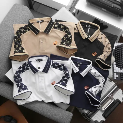 Set Bộ Nam Áo Thun Polo Logo Trước Ngực & Phối Họa Tiết Chữ G & Quần Short Kaki Bền Đẹp Có Big Size