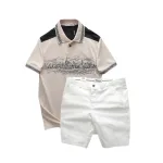 Set Bộ Nam Áo Thun Polo Pack Horse Họa Tiết Ngôi Làng Cổ Điển Quần Short Kaki Cao Cấp (Có Size 3x)