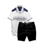 Set Bộ Nam Áo Thun Polo Pack Horse Họa Tiết Ngôi Làng Cổ Điển Quần Short Kaki Cao Cấp (Có Size 3x)