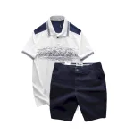 Set Bộ Nam Áo Thun Polo Pack Horse Họa Tiết Ngôi Làng Cổ Điển Quần Short Kaki Cao Cấp (Có Size 3x)