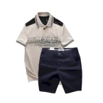 Set Bộ Nam Áo Thun Polo Pack Horse Họa Tiết Ngôi Làng Cổ Điển Quần Short Kaki Cao Cấp (Có Size 3x)