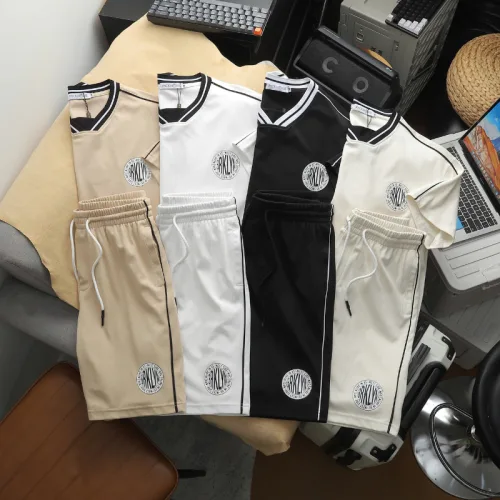 Set Bộ Nam - Set Bộ Áo Thun Nam Cổ Tròn In Logo Trước Ngực & Quần Short Phối Sọc Đen Trẻ Trung Bigsize