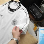 Set Bộ Nam - Set Bộ Áo Thun Nam Cổ Tròn In Logo Trước Ngực & Quần Short Phối Sọc Đen Trẻ Trung Bigsize
