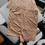 Set bộ nam tay ngắn quần lững in chữ JYIE