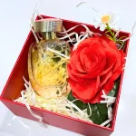 Set Hộp Quà Tặng Nước Hoa Nữ Charme Belle 60ml - Hộp Hoa Rơm Nhiều Màu