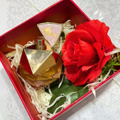 Set Hộp Quà Tặng Nước Hoa Nữ Good Charme Princess 50ml - Hộp Hoa Rơm Nhiều Màu
