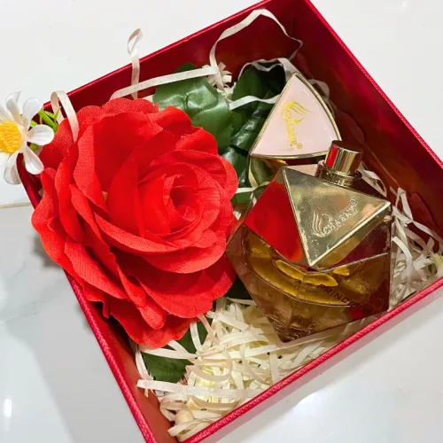 Set Hộp Quà Tặng Nước Hoa Nữ Good Charme Princess 50ml - Hộp Hoa Rơm Nhiều Màu