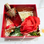 Set Hộp Quà Tặng Nước Hoa Nữ Good Charme Royal 50ml - Hộp Hoa Rơm Nhiều Màu