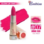 Set Hộp Quà Tặng Son Dưỡng Ẩm Môi Hàn Quốc Embisu Glowp Lip Tint - Hộp Hoa Rơm Nhiều Màu
