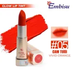 Set Hộp Quà Tặng Son Dưỡng Ẩm Môi Hàn Quốc Embisu Glowp Lip Tint - Hộp Hoa Rơm Nhiều Màu