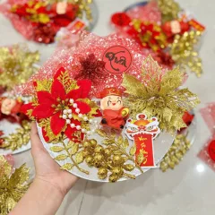 Set Tráp Nhỏ - Mẹt Hoa Trang Trí Tết