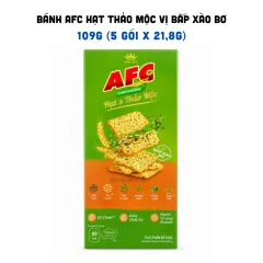 Bánh Afc Hạt Thảo Mộc Vị Bắp Xào Bơ - Bánh Kinh Đô Afc Dinh Dưỡng 109g (5 Gói x 21,8g)