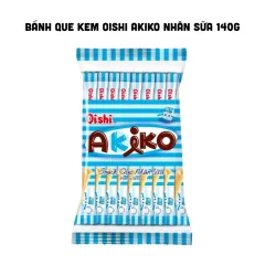 Bánh Que Kem OISHI AKIKO Nhân Sữa 140g - Màu Xanh Dương