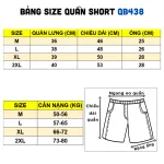 Quần Short Thun Nam Thêu Nổi Logo Chữ (Size Từ 50-80kg)