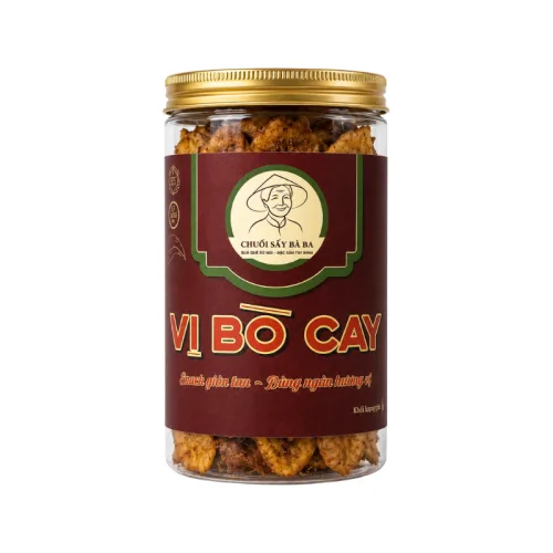 Snack Chuối Sấy Giòn Vị Bò Cay 150g