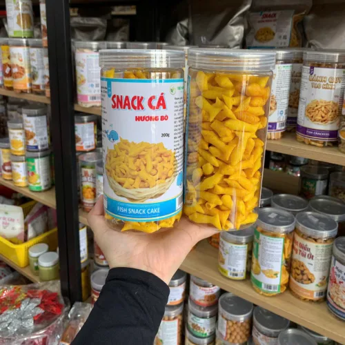 Khám phá Snack Hương Bò - Snack Cá Voi 200g - Hộp Pet thuộc nhóm bánh cá voi