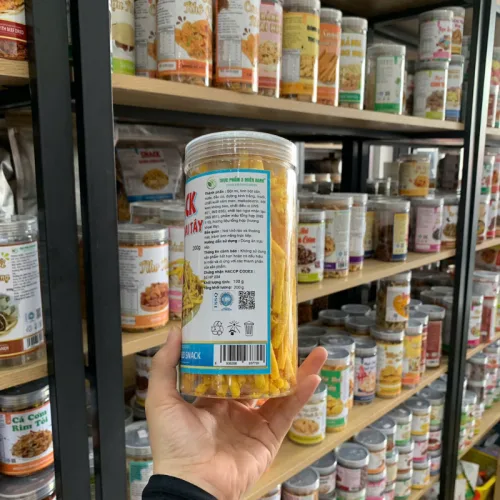 Snack Hương Khoai Tây Ống Vàng Thơm Ngon 200g - Hộp Pet