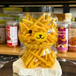 Snack Hương Khoai Tây Ống Vàng Thơm Ngon 200g - Hũ Gấu Lớn