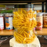 Snack Hương Khoai Tây Ống Vàng Thơm Ngon 200g - Hũ Gấu Lớn
