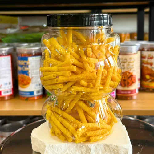 Snack Hương Khoai Tây Ống Vàng Thơm Ngon 200g - Hũ Gấu Lớn