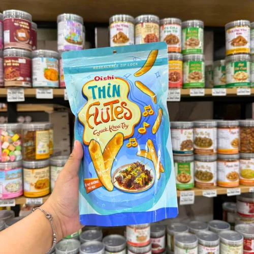 Khám phá Snack Khoai Tây Oishi Vị Thịt Nướng Phô Mai 50g thuộc nhóm Oishi