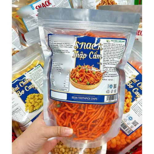 Snack Thập Cẩm Que Đậu 500g Thơm Ngon Túi Zip