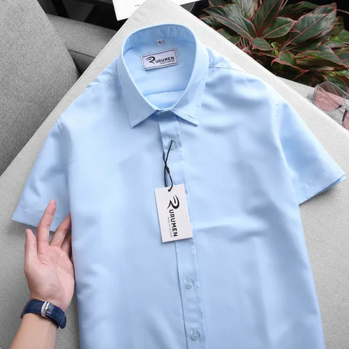 Áo Sơ Mi Nam Tay Ngắn RURUMEN Công Sở Có Size to