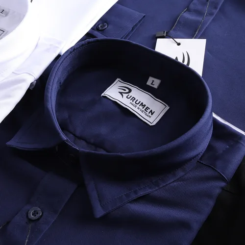 Áo Sơ Mi Nam Tay Ngắn RURUMEN Công Sở Có Size to