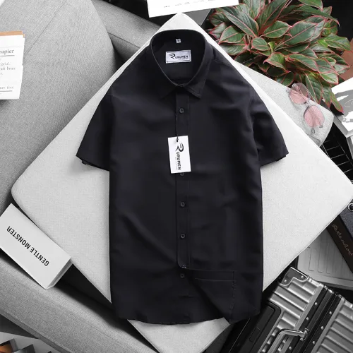 Áo Sơ Mi Nam Tay Ngắn RURUMEN Công Sở Có Size to