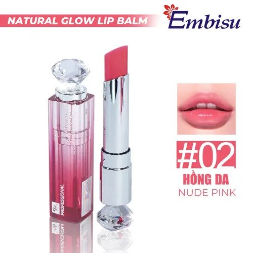 Son Dưỡng Ẩm Môi Hàn Quốc Embisu Natural Glow Lip Balm