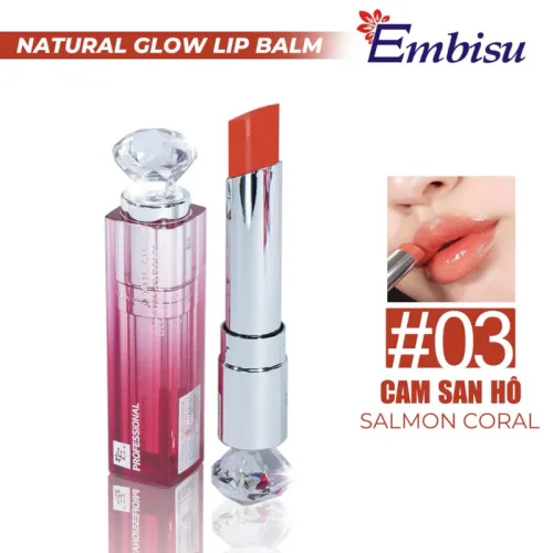 Son Dưỡng Ẩm Môi Hàn Quốc Embisu Natural Glow Lip Balm