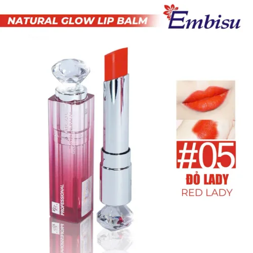 Son Dưỡng Ẩm Môi Hàn Quốc Embisu Natural Glow Lip Balm