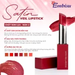Son Môi Sáp Lì Hàn Quốc Embisu Satin Veil Lipstick - 6 Màu