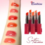 Son Môi Sáp Lì Hàn Quốc Embisu Satin Veil Lipstick - 6 Màu