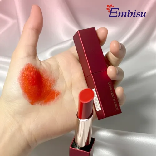 Son Môi Sáp Lì Hàn Quốc Embisu Satin Veil Lipstick - 6 Màu