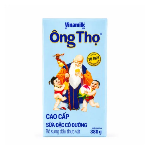Sữa Đặc Có Đường Ông Thọ Vinamilk Hộp Giấy Xanh Dương 380g