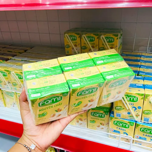Sữa Đậu Nành FAMI Nguyên Chất Lốc 6 Hộp (200ml/Hộp)