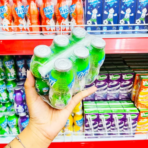 Sữa Chua Uống FRISTI Hương Táo Lốc 6 Chai (80ml/Chai) - Màu Xanh Lá