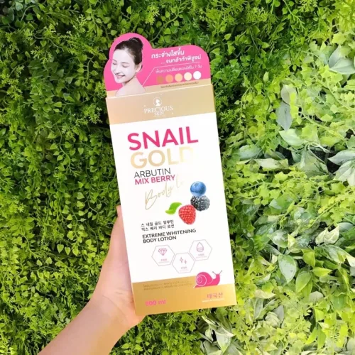 Sữa Dưỡng Thể Precious Skin Thái Lan Snail Gold Arbutin Mixed Berry Hỗ Trợ Dưỡng Sáng Da 500ml