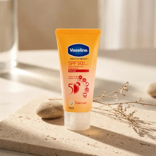 Sữa Dưỡng Thể Vaseline Healthy Bright Spf 50+ Daily Protection Brightening Serum Mini 70ml (Hàng Nhập Khẩu Có Tem Phụ)